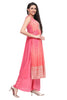 Pink Nyra cut Leheriya Print Kurta Set with Silk Palazzo and dupatta