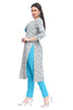 Pintuck Floral Kalamkari Print Kurti For Women