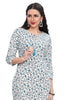 Pintuck Floral Kalamkari Print Kurti For Women