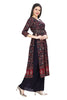 Purple Kalamkari Nyra Cut with Embroidery Belt plus Palazzo and Dupatta