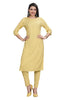 Rayon Kurti Straight Cut with Front Embroidery for Women