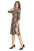 Rayon Kurti with Mughalai Floral Print and Foil Highlights