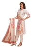 Sequin work Kurta Set with pant and Dupatta - Cream