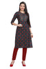 Silk Kurti for Women: Straight Cut with Sequin Embroidery & Bandhani Print