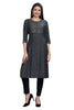 Silk Kurti for Women: Straight Cut with Sequin Embroidery & Bandhani Print