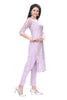 Silk Kurti for women in Pink with Thread and Sequin Work