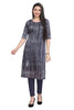 Silk Kurti for women in multi color with cut-dana work