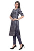 Silk Kurti for women in multi color with cut-dana work