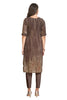 Silk Kurti for women in multi color with cut-dana work