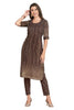 Silk Kurti for women in multi color with cut-dana work