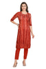 Silk Kurti for women with cut-dana work