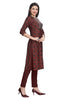 Silk Kurti for Women: Straight Cut with Sequin Embroidery & Bandhani Print
