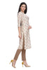 Straight Cut Fusion Print Muslin Kurti for Women