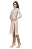 Straight Cut Fusion Print Muslin Kurti for Women