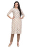 Straight Cut Fusion Print Muslin Kurti for Women