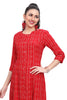 Traditional Bandhani Print Rayon Kurti