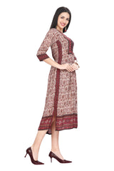 Vibrant Multi-colored Frock style Kurti for women