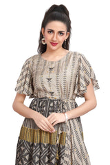 Designer Short Kurti for women with Stylish Sleeves